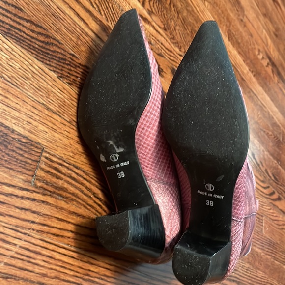 Vintage cowboy boots. Size 38.Made in Italy. Beautiful rose colour & skins. - Picture 7 of 14